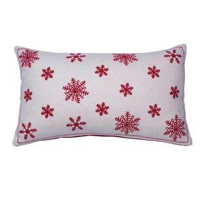 Vickerman 506141 - 12" x 20" Let It Snow Collection Pillow (QTX17605) Christmas Pillows