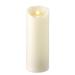 Liown 16195 - 8" Ivory Vanilla Scent LED Wax Battery Operated Pillar Candle with Timer