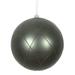 Vickerman 471883 - 6" Pewter Matte Finish Glitter Swirl Ball Christmas Tree Ornament (3 pack) (N170787D)