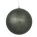 Vickerman 478929 - 6" Pewter Matte Mercury Ball Christmas Tree Ornament (4 pack) (N176387)