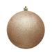 Vickerman 481868 - 2.75" Cafe Latte Plastic Glitter Ball Christmas Tree Ornament (12 pack) (N590780DG)