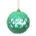 Vickerman 473221 - 6" Seafoam Matte Round Pine Cone Christmas Tree Ornament (4 pack) (N173444D)