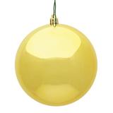Vickerman 487259 - 10" Honey Gold Shiny Ball Christmas Tree Ornament (N592537DSV)