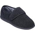 Cosyfeet Richie - Charcoal - 10-3H - Extra Roomy Men's Slippers