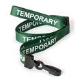 CKB Ltd® 50x Green TEMPORARY LANYARDS Breakaway Safety Lanyard Neck Strap Swivel Plastic Clip For ID Card Holder - Pull Quick Release Design