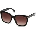 Tom Ford Unisex-Adult's FT0502 Sunglass Pant, Black with Rose, 55