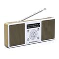 Nordmende Transita 200 tragbares Stereo DAB Radio (DAB+, UKW, FM, Lautsprecher, Kopfhörer-Anschluss, Favoritenspeicher, OLED-Display, Akku, klein, tragbar) weiß