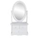 vidaXL Vanity Makeup Table with Oval Swing Mirror MDF