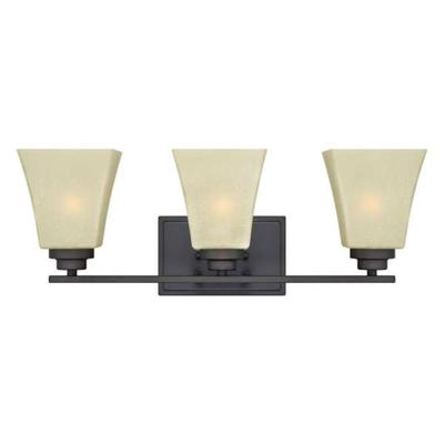 Westinghouse 734427 - 3 Light Indoor Oil Rubbed Bronze Wall Fixture (3 Light Ewing Wall, Oil Rubbed Bronze Finish)