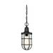 Westinghouse 633485 - 1 Light Textured Black Outdoor Pendant Fixture (1 Light Crestview Pendant, Textured Black Finish)