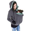 Exclusive Version-NeuFashion Double Thick Real Baby Carrier Hoodie Jacket Kangaroo Coat/Jacket Women Maternity Pregnant Top Baby Wearing Baby Holder Fleece Hooded Sweatshirt Baby Carrier Sweater