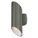 Westinghouse 634888 - 2 Light Skyline LED Up and Down Light Wall Fixture, Polished Graphite Finis Outdoor Sconce LED Fixture