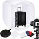 48''/120cm Photo Studio Shooting Tent Light Cube Diffusion Soft Box Kit with 4 Colors Backdrops Red Dark Blue Black White, Lightbox Photo Box Studio Shooting Tent for Photography