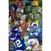 Deacon Jones Bubba Smith Michael Strahan and Reggie White "Sack Leaders" Fine Art Canvas Print 24" x 36" by Artist Robert Hurst