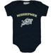 Newborn & Infant Navy Midshipmen Arch Logo Bodysuit