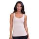 Belly Bandit Women's Mother Tucker Compression Tank Top - Anti-Roll Bottom Shape Slimmer - White - Large