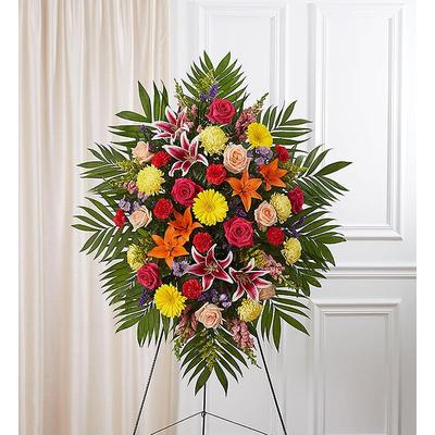 1-800-Flowers Flower Delivery Sympathy Standing Spray - Bright Small | Happiness Delivered To Their Door