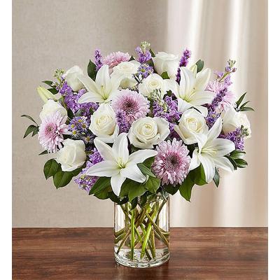 1-800-Flowers Flower Delivery Sincerest Sorrow Lavender & White Small | Happiness Delivered To Their Door