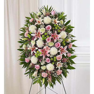 1-800-Flowers Flower Delivery Pastel Sympathy Standing Spray Medium | Happiness Delivered To Their Door