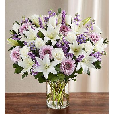 1-800-Flowers Flower Delivery Sincerest Sorrow Lavender & White Large | Happiness Delivered To Their Door