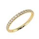 0.50Ct Round Diamond Micro Pave Set Full Eternity Ring for Women's in White Gold Size Q