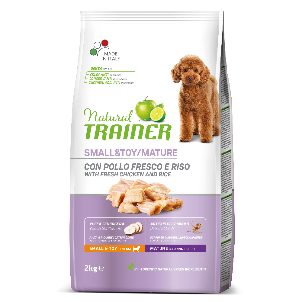 Multipack risparmio! 2 x 7 kg / 3 x 2 kg Natural Trainer Small & Toy - 3 x 2 kg Mature Pollo fresco