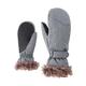 Ziener Men's Kem Gloves Ski Gloves, Men, KEM MITTEN lady glove, Grey (grey melange),8.5