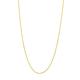 14ct Yellow White Gold Two tone Pave Sparkle Cut Wheat Chain Necklace 0.85mm Lobster Lock Jewelry Gifts for Women - 51 Centimeters