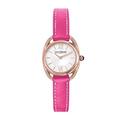 Saint-Honoré Quarzuhr für Damen Saphirglas Lederarmband rosa Armbanduhr Made in France 7210268AIR-PIN