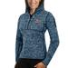 Women's Antigua Navy Ole Miss Rebels Fortune 1/2-Zip Pullover Sweater