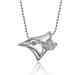 Women's Alex Woo Toronto Blue Jays Little Logo 14kt White Gold & Diamond Necklace