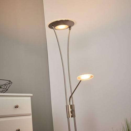 LED-Deckenfluter Eda mit Dimmer, nickel