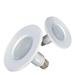 Satco 09599 - 12W/LED/5-6''TRIM/2700K/120V/2P S9599 LED Recessed Can Retrofit Kit with 5 6 Inch Recessed Housing