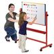 Wonderwall Mobile Angled Magnetic Whiteboard with Dry Wipe Surface - (H) 600 x (W) 900 mm - Ideal When Used as a Writing aid for Children