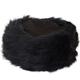 Ladies Full Sheepskin Cossack Style Hat - Black - Medium