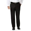 Haggar Men's Big and Tall J.m Expandable Waist Classic Fit Flat Front Pant, Black, 44Wx30L