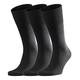 FALKE Men's Airport 3-Pack M SO Socks, Black (Black 3000), 45-46 (Pack of 3)