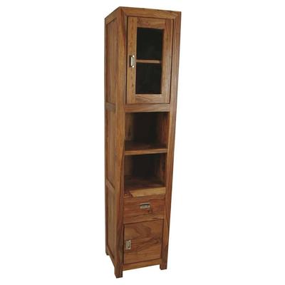 MiaMöbel Bad Hochschrank Massivholz Teak Modern Indien Indisch Image