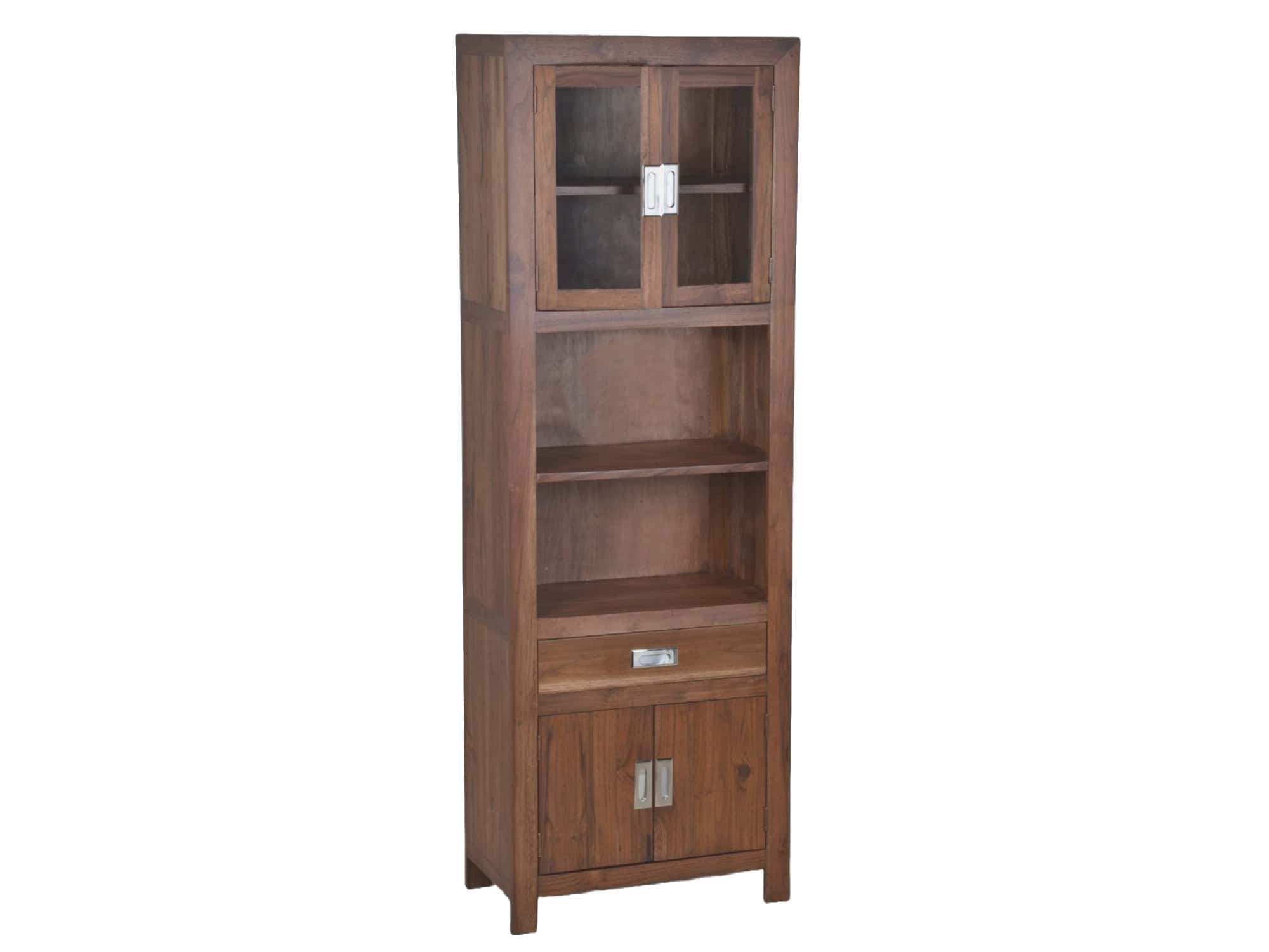 MiaMöbel Bad Hochschrank groß Massivholz Teak Modern Indien Indisch