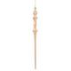 Vickerman 477847 - 15.7" Rose Gold Shiny Icicle Christmas Tree Ornament (3 pack) (N175358D)