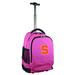 MOJO Pink Syracuse Orange 19'' Premium Wheeled Backpack