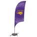 Northern Iowa Panthers 7.5' Pattern Razor Feather Stake Flag with Base