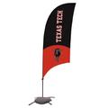 Texas Tech Red Raiders 7.5' Two-Tone Razor Feather Stake Flag with Base