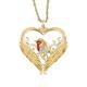 The Bradford Exchange ‘Messenger Of Love’ Robin Diamond Heart Shaped Pendant With Rich 24-Carat Gold-Plating, Over 20 Crystals And A Genuine Diamond. Exclusively From