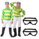 ADULTS HORSE JOCKEY COUPLES UNISEX FANCY DRESS COSTUME - PERFECT FOR MENS AND WOMENS JOCKEY AND SPORTS FANCY DRESS - MEDIUM + LARGE