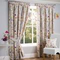 Sundour Hampshire Pencil Pleat Curtains 66 x 54, Half Panama Polycotton, Multi