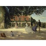 Family Reunion on the Terrace Poster Print by Frederic Bazille (9 x 12)