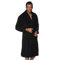 JP 1880 Men's Big & Tall French Terry Classic Bathrobe Black XXX-Large 702388 10-3XL