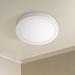 Cyber Tech Disk 12" Wide White Round Flushmount LED Ceiling Light