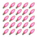 Vickerman 510032 - C9 Intermediate Screw Base Transparent Pink Dimmable Twinkle LED (25 pack) Christmas Light Bulbs (XLEDTC99T-25 25/PK)